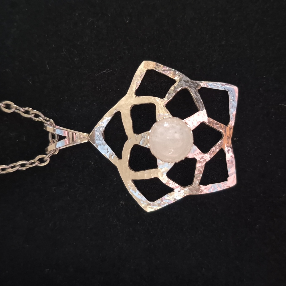 Sapphireskies Designs Sterling Silver & Moonstone Handcrafted Necklace Ooak